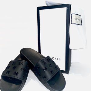 Rubber GG slide sandal